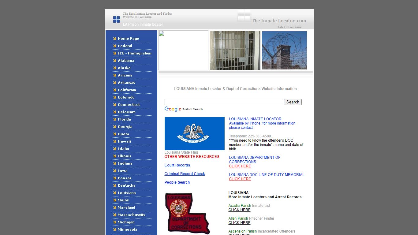 Louisiana Inmate Locator & Louisiana DOC,department of ...