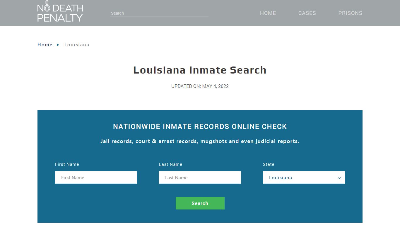 Louisiana Inmate Search – Louisiana Department of ...